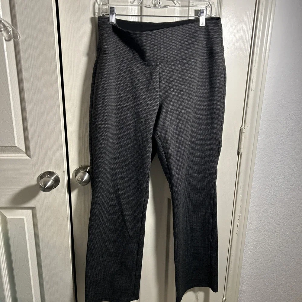 APT. 9 Women's Black Patterned Elastic‎ Waist Pull-On Dress Pants Size L